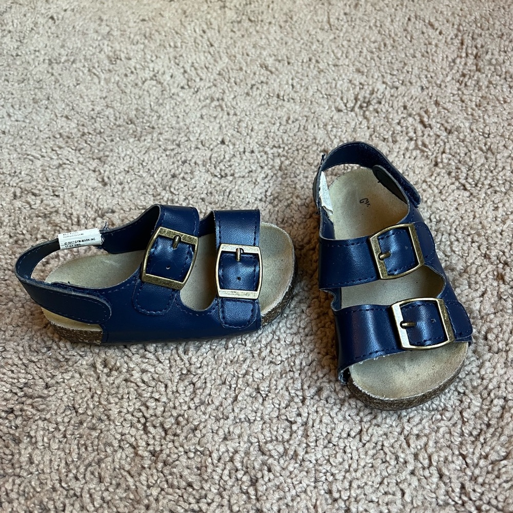 Size 4 baby boy navy blue sandals